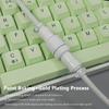 Type-C To USB Aviator Cable 2 in 1 1.8m Woven Coiled Aviator Wire Fast Transmission Coiled Cable Mechanical Keyboard Accessories