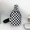 Kids' Trendy Plaid Crossbody Bag - Lightweight Single-Shoulder Bag for Boys and Girls, Small Size for Primary School Students