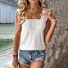 Summer Women's Square Neck Lace Sleeveless Vest Top