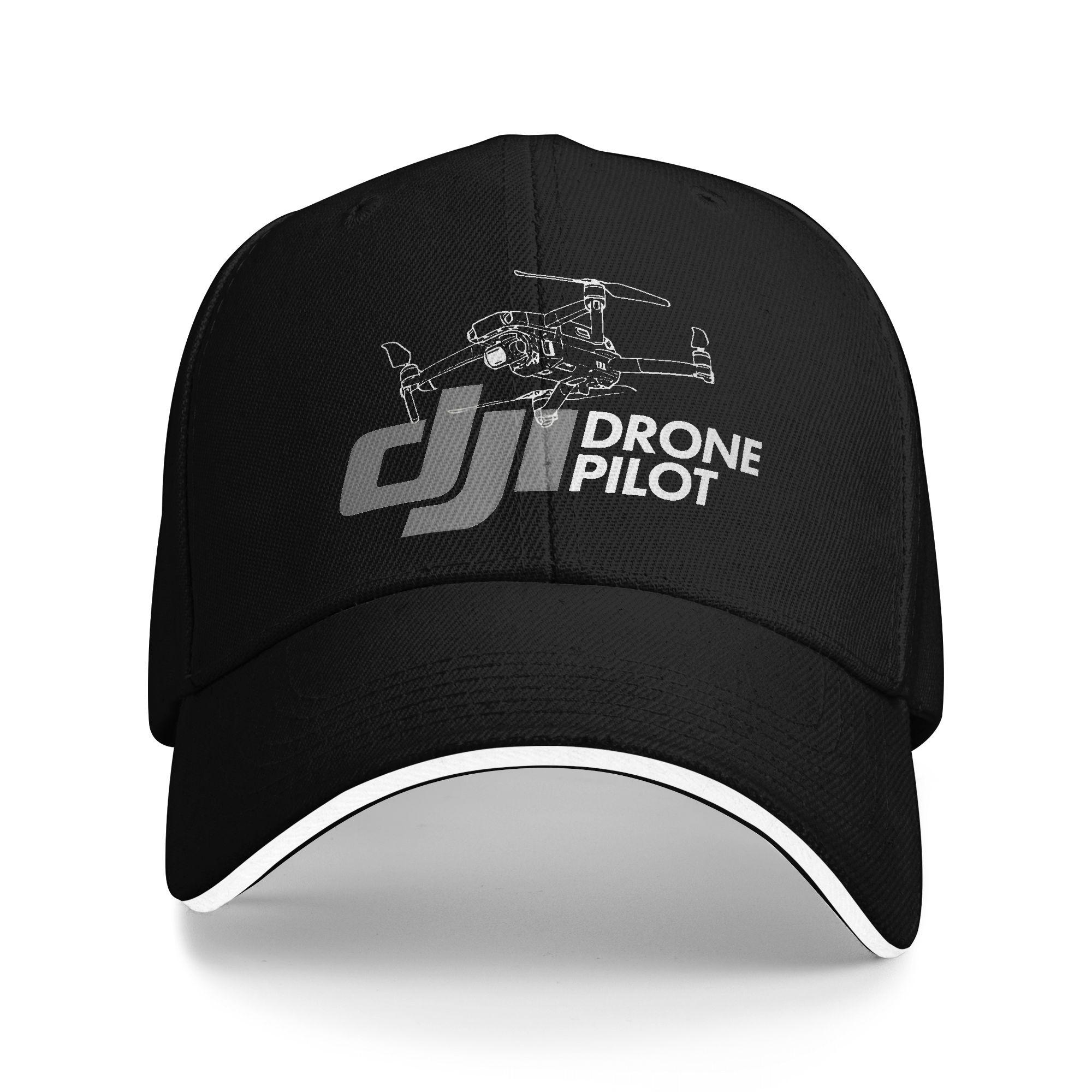 Ddjis Drone Pilot Logo Baseball Cap  Tennis Skate Dropshipping Trucker Hat Men Women Street Style Design Snapback Cap One Size