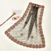 Elegant Embroidery Flower Lace Head Cover Breathable Bandana Head Scarf For Stylish Outfit Turban Headwrap for Daily Use