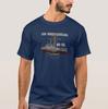 WWII American Warship USS North Carolina BB55 Battleship TShirt 100 Cotton ONeck Short Sleeve Casual Mens Tshirt Size S3XL