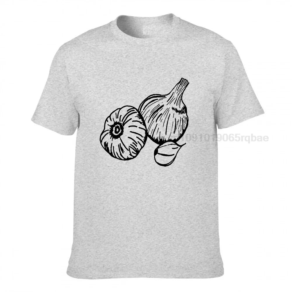 Garlic Tshirt Garden Shirt Screen Printed T Shirt Clothing Gift Foodie Gift Cotton Casual Unisex T Shirt Unisexs Tee Shirts Tops
