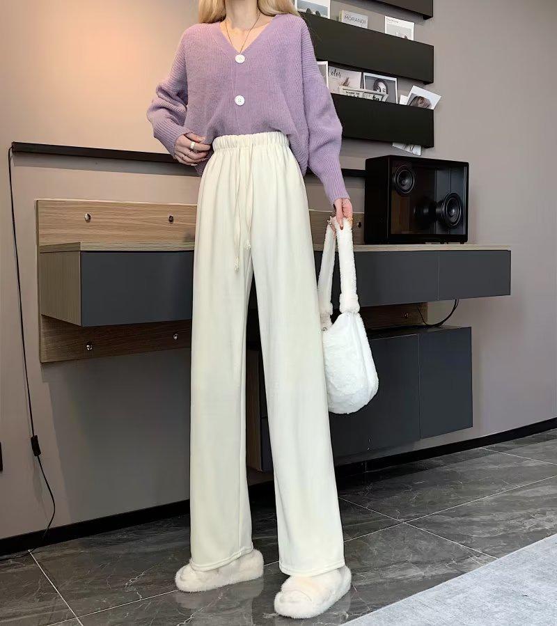 2025 Damen Herbst Japanische Lässige Weite Gerades Bein Drapierte Hose