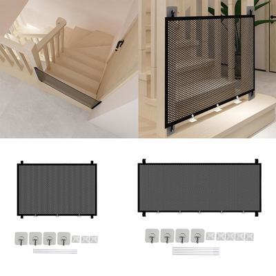 Puertas de Escalera Valla de Aislamiento para Mascotas, Puerta de Valla para Cachorros, Fácil de Instalar, Barrera para Perros para Dormitorio Puertas de Casa Balcón Escaleras