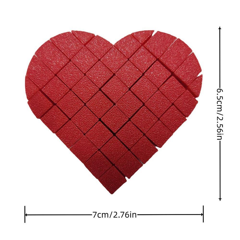 Fractal 3D Printed Pixel Heart Gifts AntiAnxiety Decompression Toy Heart Fidget Toys  Kid/ Adult