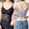 Soutien-gorge Camisole Push-Up Dentelle Papillon - Haut Bandeau Sans Dos Élégant pour Femmes