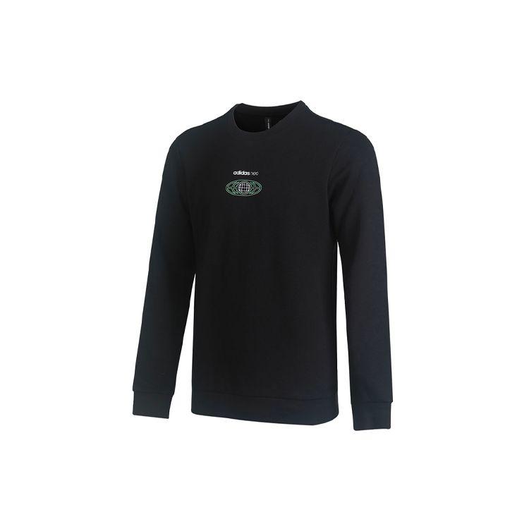Adidas Neo Egame Sweat Casual Sport Crew Neck Sweatshirt Men Tops Black GL7179