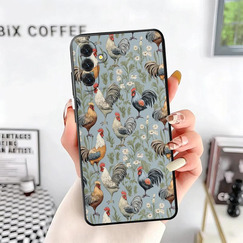 Chicken Hen Rooster Soft Phone Case for Samsung A17 A37 A57 A16 A26 A36 A56 A15 A25 A35 A55 A14 A24 A34 A54 A13 A23 A33 A53 A52
