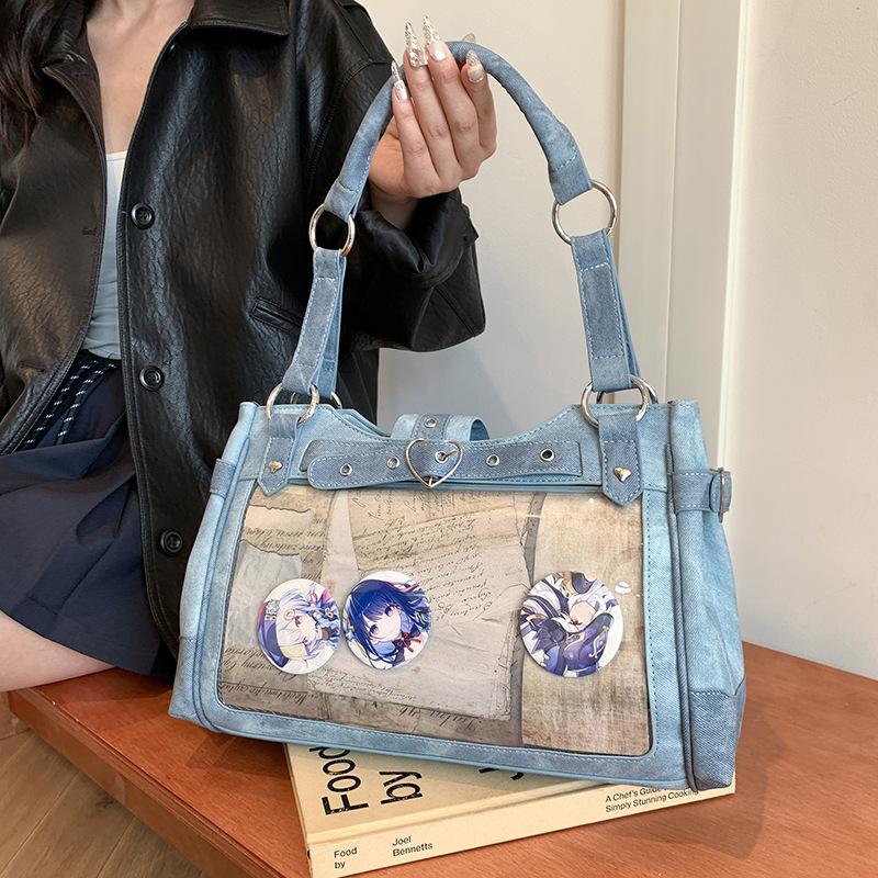 Großes Fassungsvermögen Spice Girl Lokomotiven-Stil Achseltasche Damen Neu Glück Ödland Schmerz Tasche Süß Cool Tragbare Umhängetasche