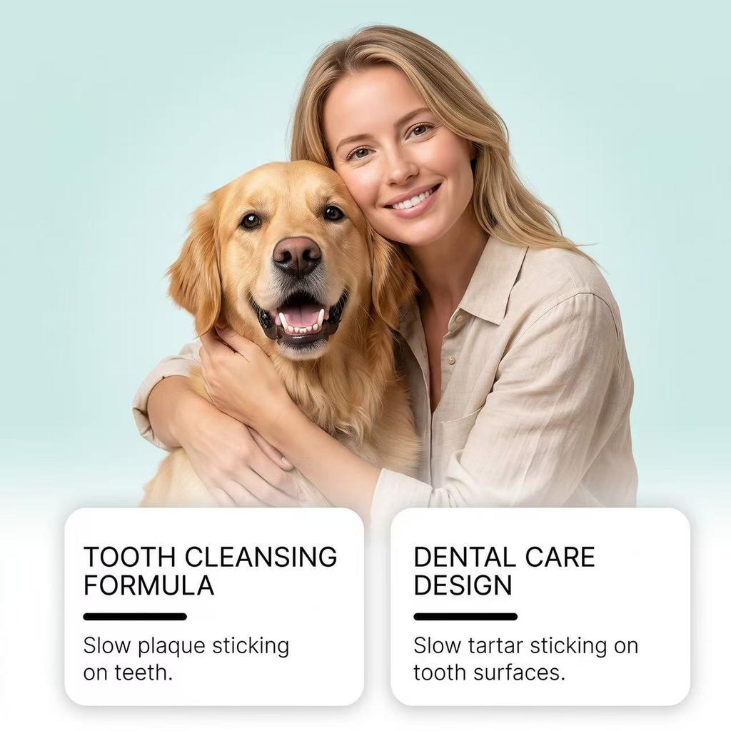 YEGBONG Pet Toothpaste for Dogs & Cats, Universal Oral Care, Gentle Formula Freshens Breath, Removes Tartar & Plaque