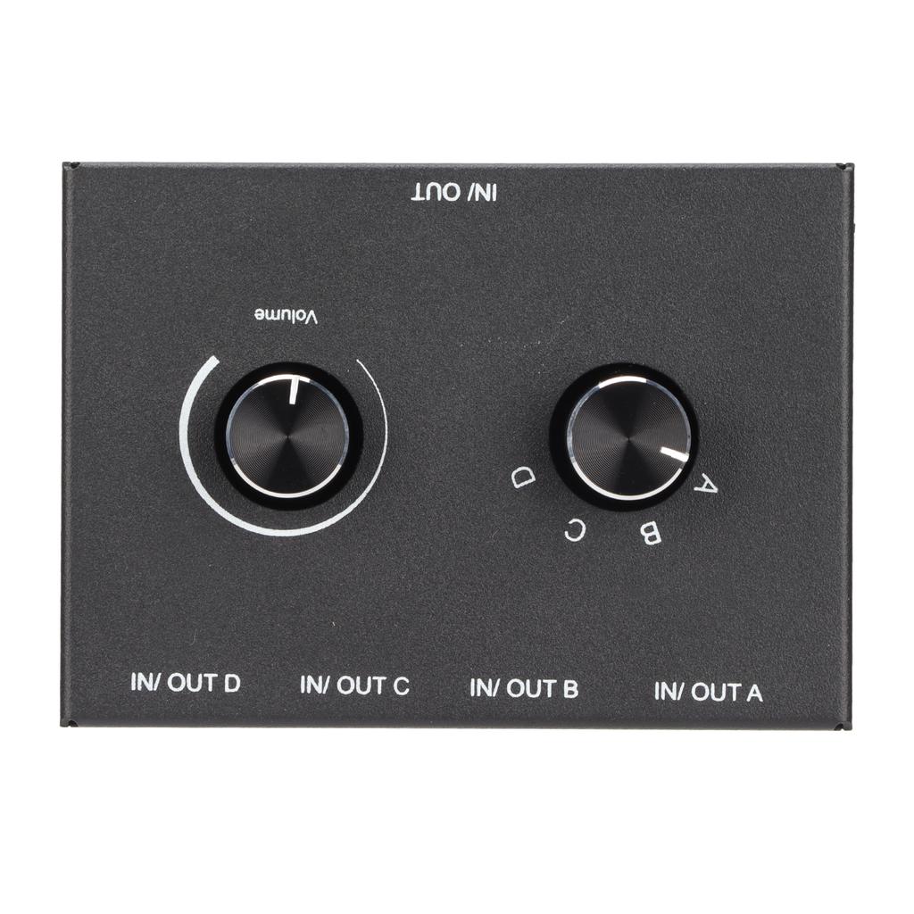 4 Ports 3.5mm Stereo Passive Switcher 1 In 4 Out 4 In 1 Out Converter for MP3 Headphones