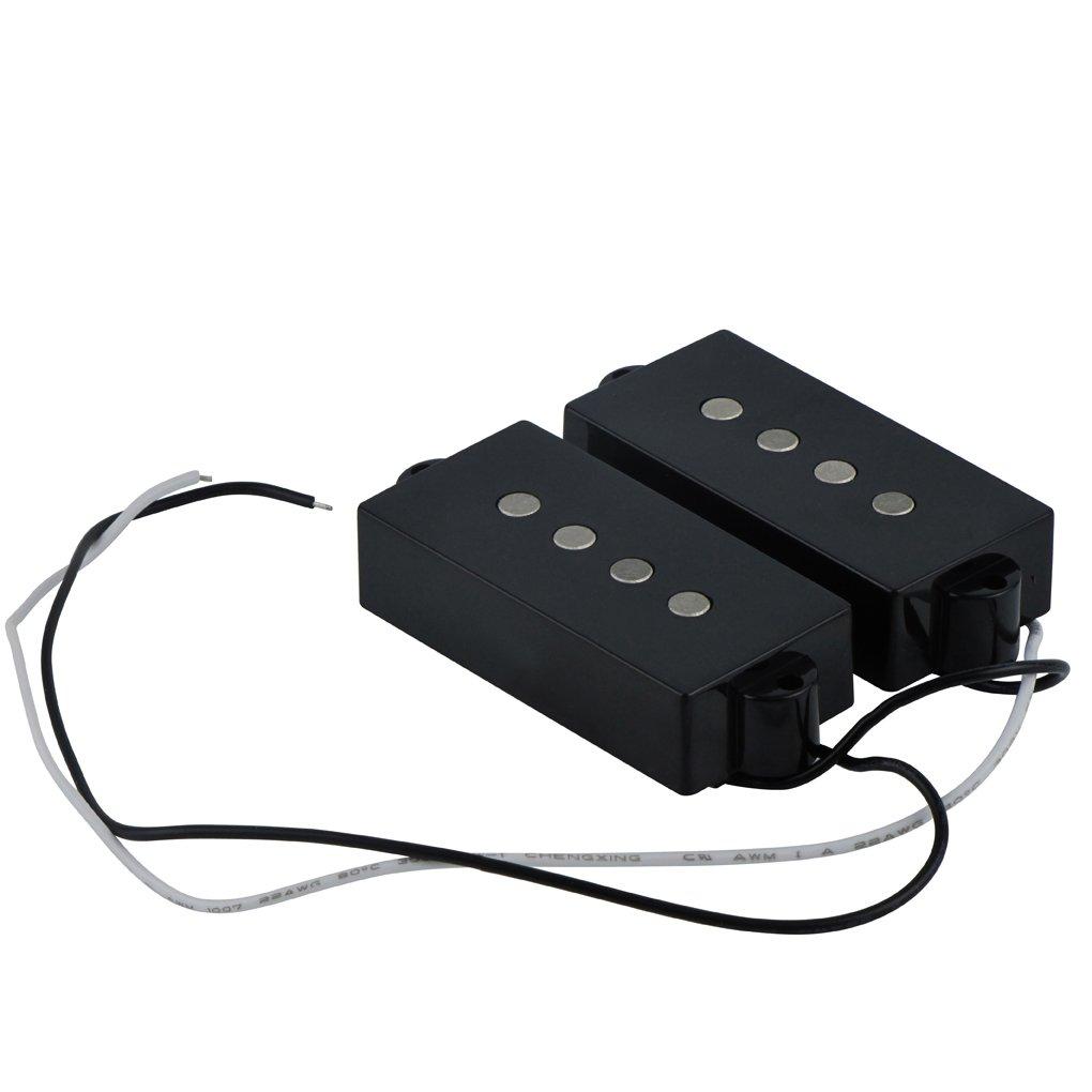 FLEOR Alnico 5P Bass Pickup Humbucker Pickup 4 String P Bass Replacement