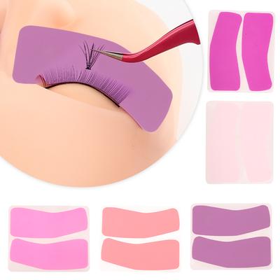 Reusable 1Pair Eye Pads Silicone Eye Patch Stripe Lash Lift Eyelash Extension Hydrogel Patches Under Eye Gel Patch Makeup Tools
