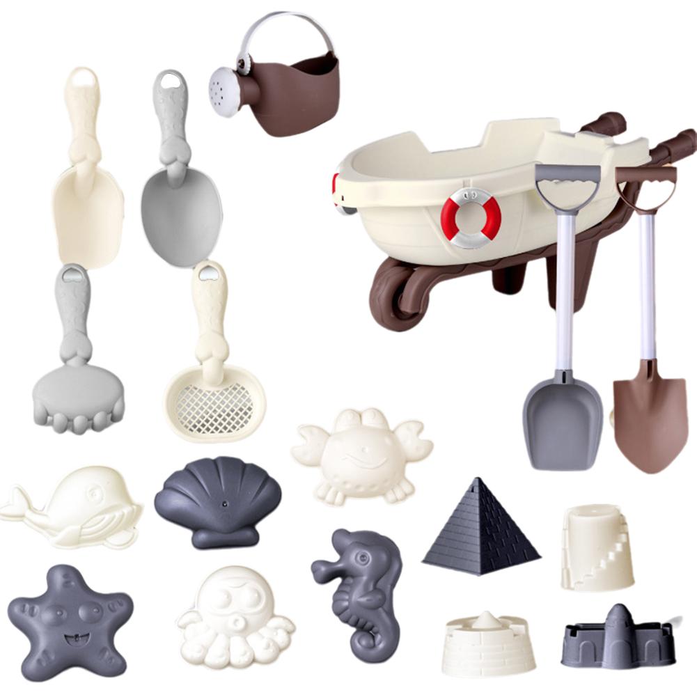 Beach Sand Play Toys Cartoon Lightweight Beach Play Children Bucket Toys Toys Funny Morandi 17/ E1R7