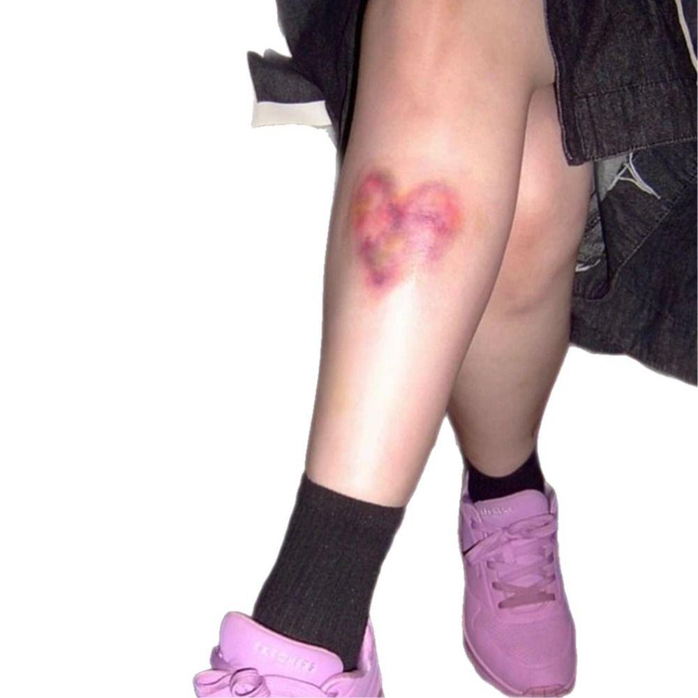 1/4Pcs Realistic Wound Bruising Temporary Tattoos 3D Scar Tattoo Sticker Special FX
