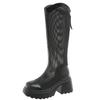 7CM Female Summer Knee-high Mesh High Boots Women ZIP Breathable Mesh Knight Boots Thick Heel Hollow Long Cool Boots Botas Mujer