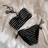 Thailand 2025 Stylish Retro Striped Bikini - Women's Sexy, Brightening, Pure Desire Vacation Swimwear