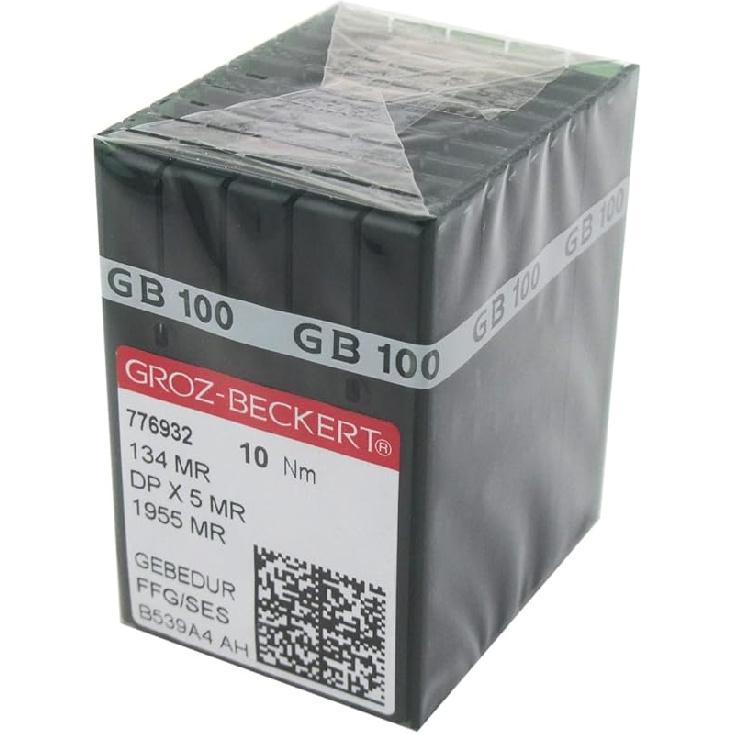 Иглы GROZ-BECKERT в прозрачной пластиковой коробке CKPSMS-100 GROZ-BECKERT GEBEDUR 134 MR / 135X5 MR Титановые иглы для квилтинговой машины (100 ШТ NEEDLE SIZE:23/160