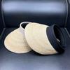 New Hepburn Wind UV Protection Raffia Empty Top Hat Women's Summer Versatile Casual Sun Hat Outdoor Sun Protection Straw Hat