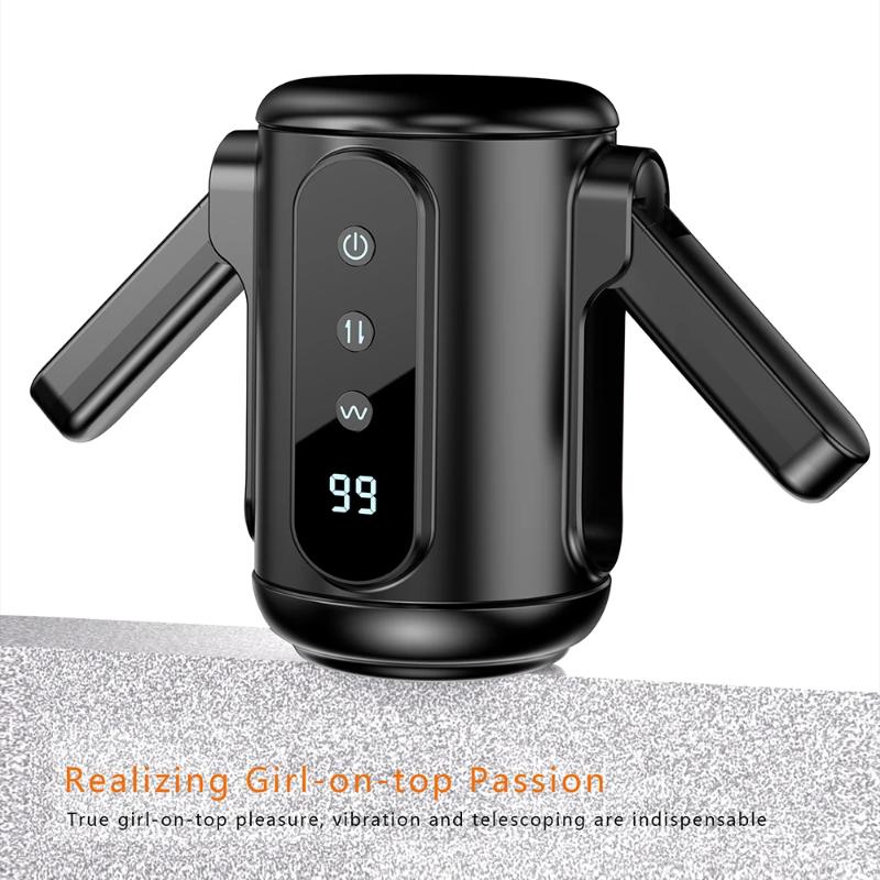 Automatic Male Masturbator for Men, Telescopic Vibration with Real Vagina Pocket Pussy, Penis Oral Toy for Adults 18+