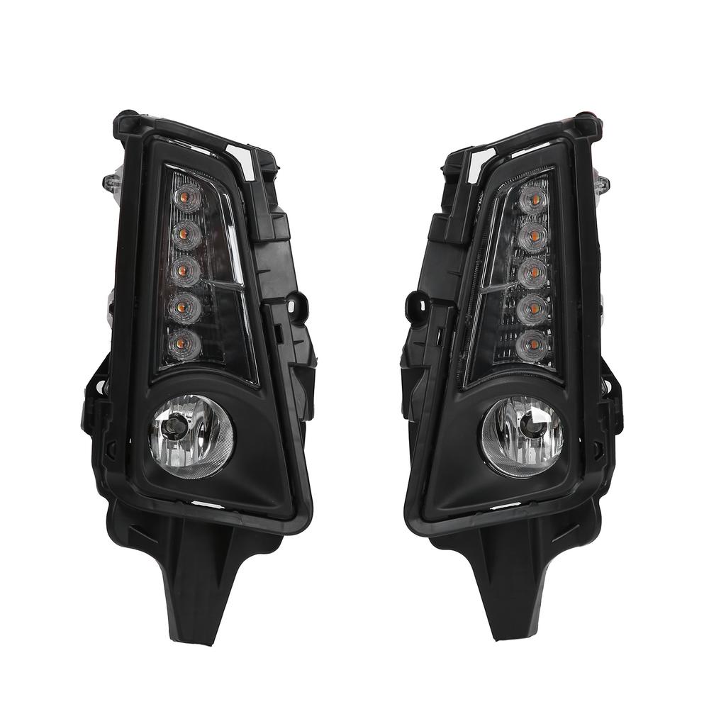 2 Stück LED Tagfahrlicht Blinker Halogen Nebelscheinwerfer Weiß Gelbes Licht Ersatz für Hiace Commuter GL H300 19-20