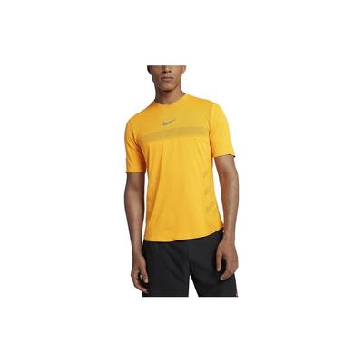 Colorblock Simple Sports Short Sleeve T-Shirt Men Tops Yellow 888207-845