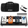 STRICH Mini 15 Effects Aluminum Guitar Pedal with Carry Bag Board, Alloy, 0.38kg, Ultra-Lightweight Board, 38x14.5cm,