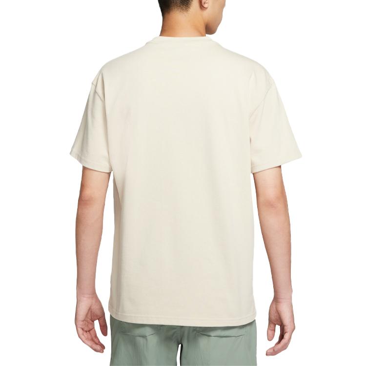 Nike T Shirts Men's Oat Crew Neck Moderate Straight Fit DD0500-138