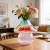 Pilzform Vase Glas Blumenvase Ästhetische Hydrokultur Pflanzenvasen Raumdeko Tischmittelstück Dekoration Florero