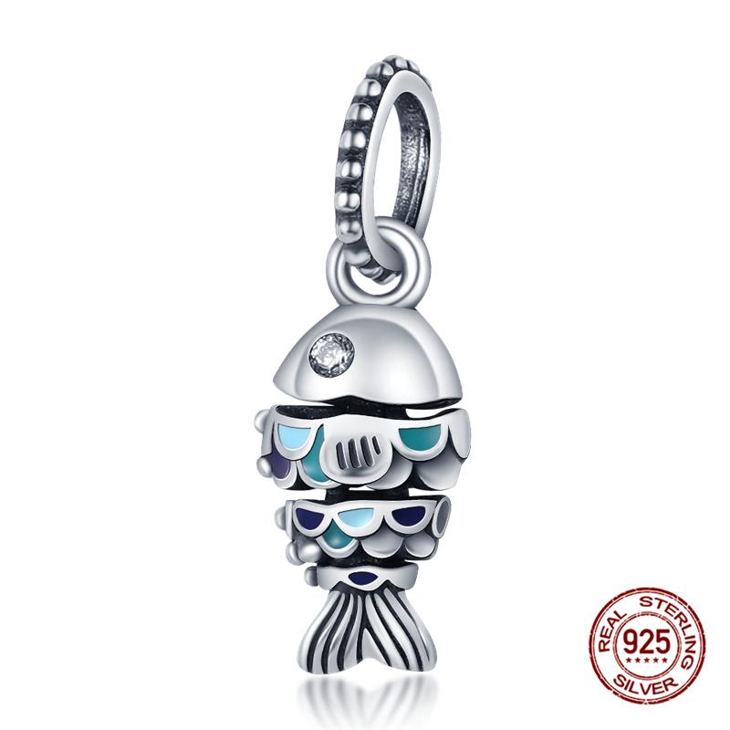 New In Original Charm Copper Ocean Series Sea Turtles Charms Beads Fit 3Mm Original Bracelet For Women Diy Fine Jewelry Gift