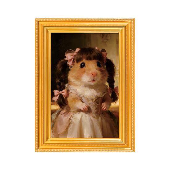 Animal Photo Frame Refrigerator Magnet 3D Wooden Vintage Frame Decorative Fridge Magnet Home Office Whiteboard Locker Decor