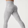Nylon Frosted High Waist Yoga Leggings with Tummy Control & Hip Lift for Women