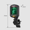 Bunter At-01A Gitarrenstimmgerät Drehbarer Clip-On Stimmgerät Digitales Elektronisches LCD-Display für Akustikgitarre Bass Ukulele Gitarre