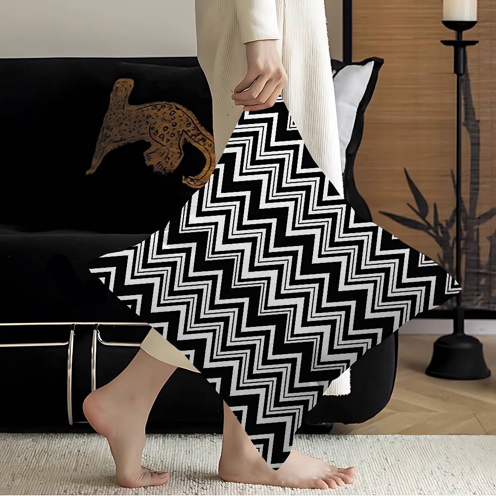 Geometric Zig Zag Wave Cushion Cover Polyester Sofa Cushions Decorative Throw Pillows Home Decoration Pillowcover