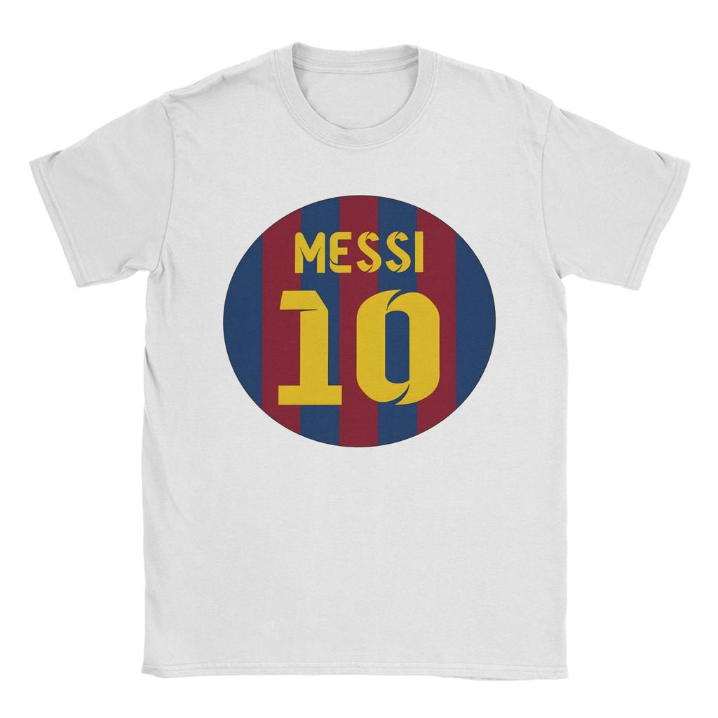 Mens Football Messis T Shirts  Pure Cotton Clothes Casual Short Sleeve Round Collar Tees 4XL 5XL 6XL TShirt