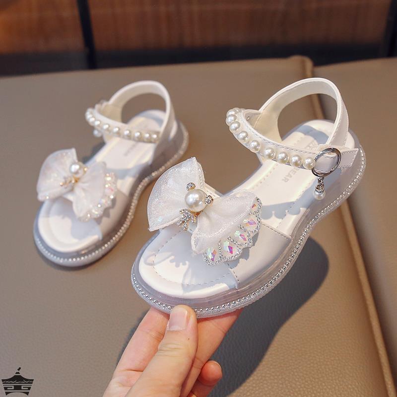 

Girls Summer Princess Sandals Soft Sole Crystal Shoes for Toddler and Big Kids size 36