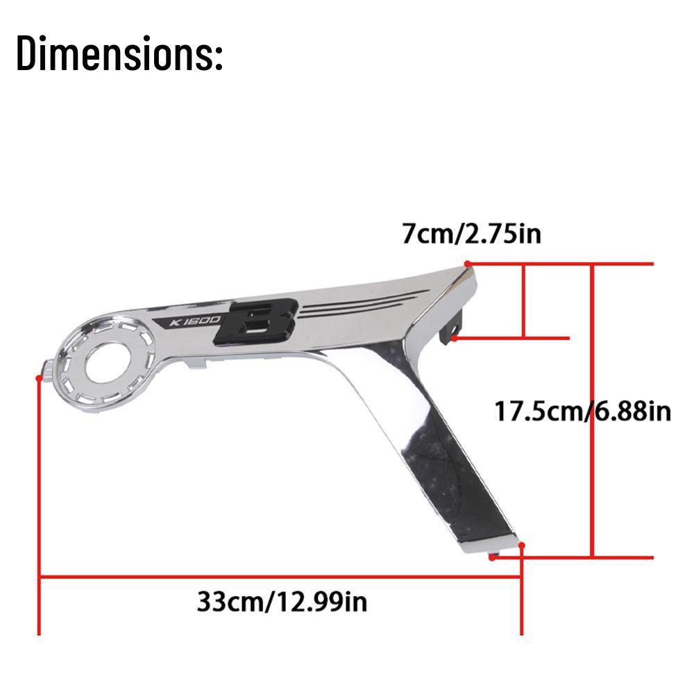BMW K1600B Electroplated Emblem Trim Plate Set (Left & Right)