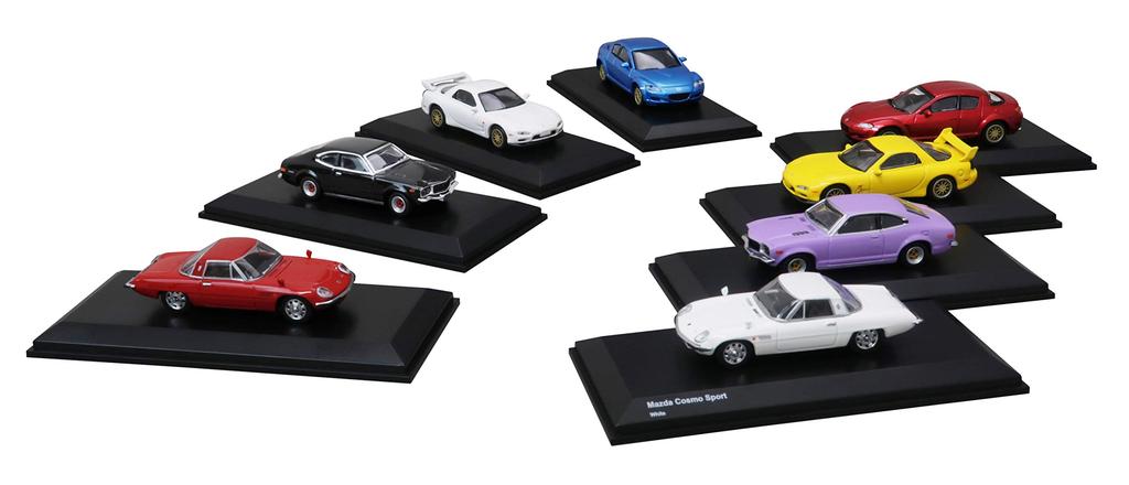 Kyosho Original Mazda Famous Car Set Finished Product Limited Edition 1/64 8+1