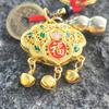 Lucky Charm Bell Traditional Key Ring Warding Off Evil Spirits Fortune Bag Key Holder