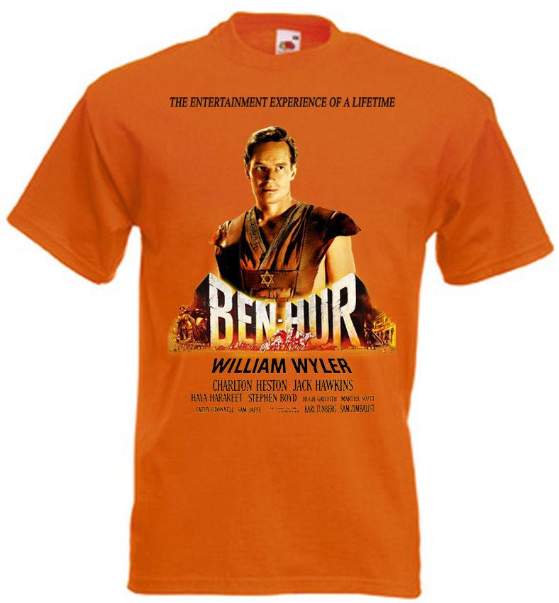 BEN HUR Movie Poster T-shirt Orange all sizes XXXL