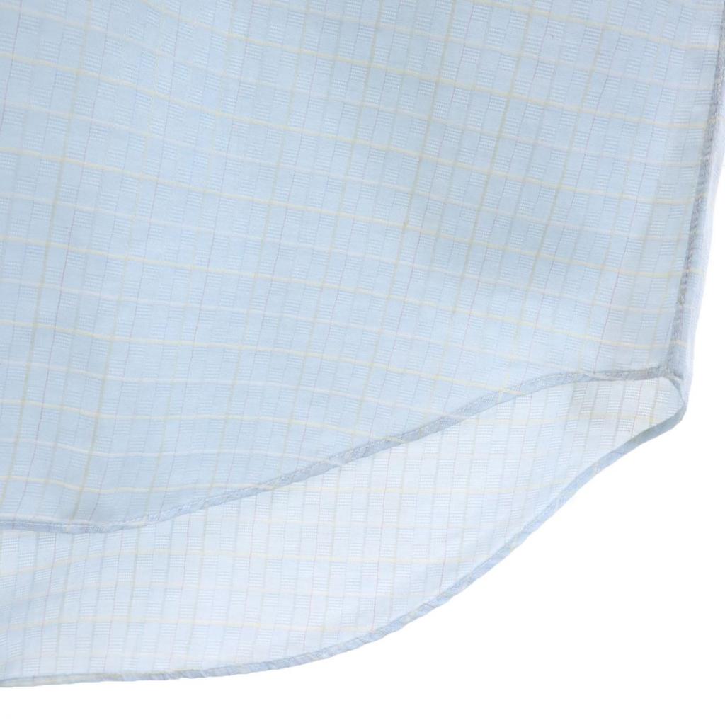 GIVENCHY gentleman Check Pattern Long sleeve shirt Blue GENTLEMAN PARIS Men's Used