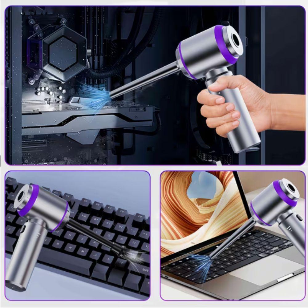 High Power Portable Handheld Vacuum 4-in-1 Air Duster Hand Held Car Vacuum Cleaner  Pet Hair