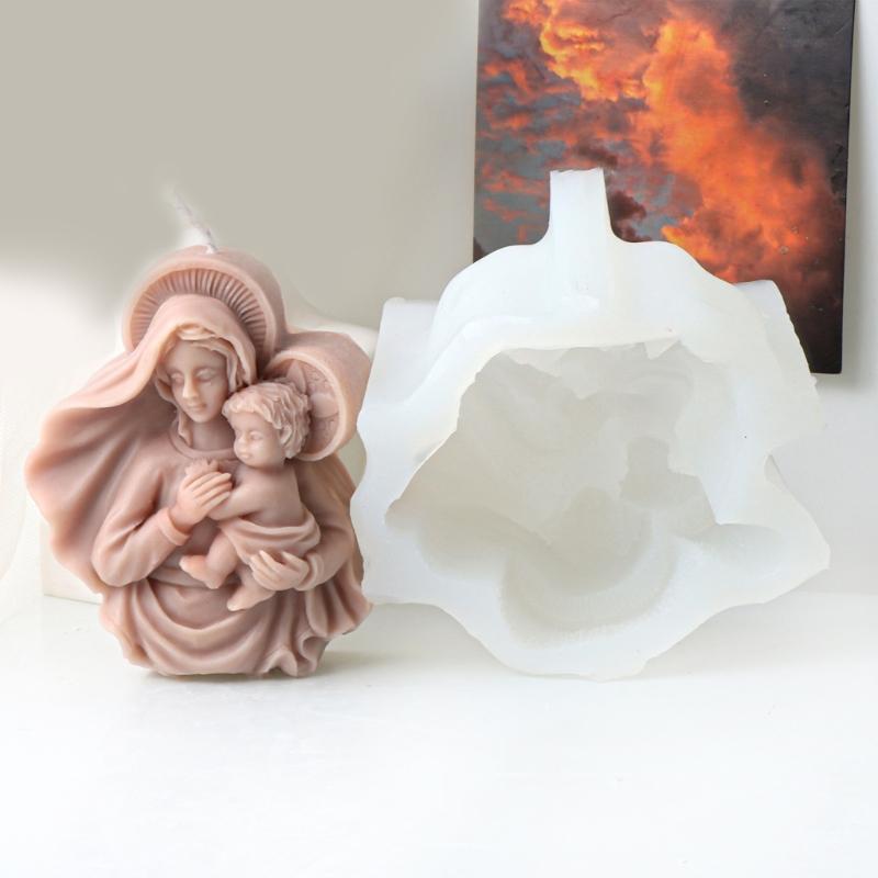 Dekoracje Świeca Ręcznie robiony Prezent Forma Wystrój Pokoju Rzemiosło Odlewy Formy 3D Silikonowe Rękodzieło Tworzenie Formy do Pieczenia