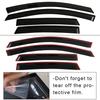Compatible with Volkswagen Sharan 7M 1995-2009: Enhanced Rain and Sun Visors for Side Windows
