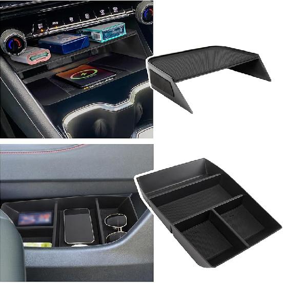Center Console Organizer Compatible With 2024-2026 Chevy Traverse Interior Accessories, Storage Box Ert Divider Compartment Tray; Not Fit For 2024