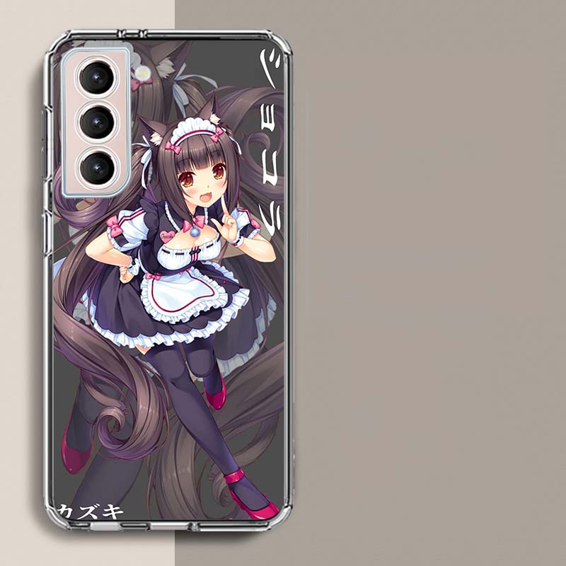 Chocola Nekopara Phone Case For Samsung A16 A26 A36 A56 A17 A15 A25 A35 A55 A14 A24 A34 A54 A04S A05S Galaxy Note 20 10 9 8 A9 A