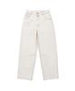 HELLO SUNRISE Washed Two Button Denim Pants_Ivory