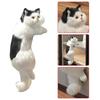 Cute Plush Simulation Cat Ornaments Figurine Home Desk Tv Hanging Toy Decor Car Decoration Stuffed Animals Sculptures