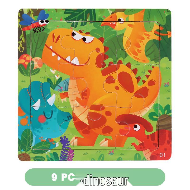 

9-Piece Children s Wooden Puzzle Game - Early Education Toy for Logical Thinking and Hands-On Fun